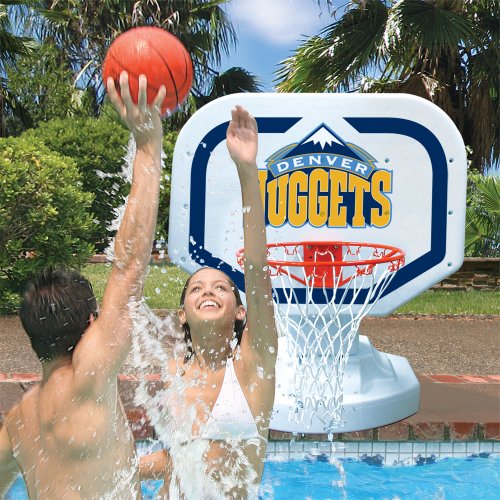 Poolmaster 72907 Denver Nuggets NBA USA Competition-Style Poolside Basketball Game