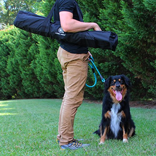 Lord Anson Dog Agility Weave Poles - Competition Grade Adjustable Agility Weave Pole Set - Dog Agility Equipment Set - 12 Weave Pole Set w/Carrying Case