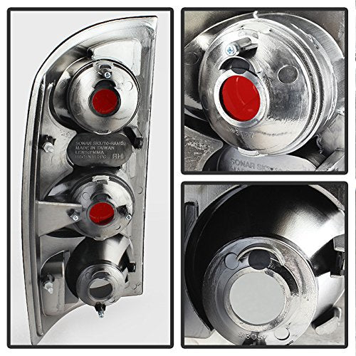 For Dodge Ram 1500 2500 3500 Smoked Lens Halo Projector LED Headlights + Black Smoke Tail Lights Lamps