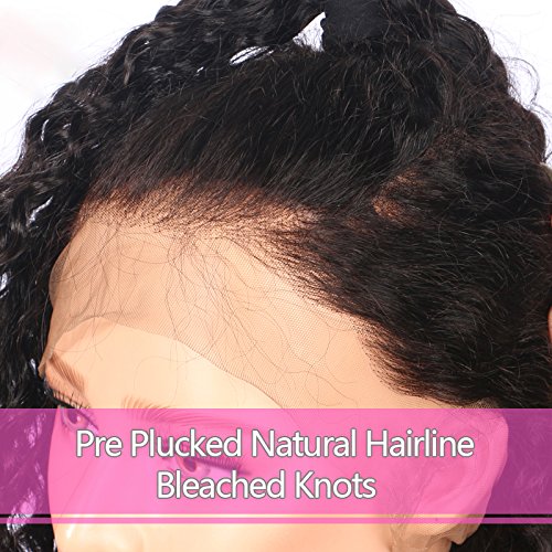 13x6 Lace Front Wigs Human Hair Wigs Wet and Wavy Baby Hair Pre Plucked Glueless Lace Wigs Short Bob Wigs For Black Women (16 inch with 150% density)