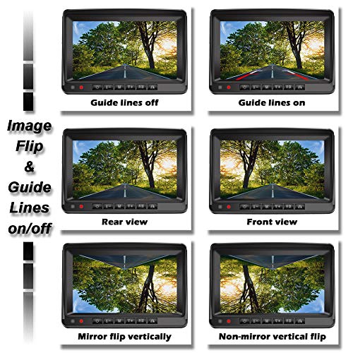 Digital Wireless Backup Camera Kit, Niloghap Upgrade HD Observation System, 7" Built-in DVR Monitor