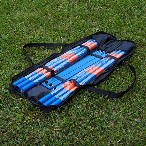 Lord Anson Dog Agility Weave Poles - Competition Grade Adjustable Agility Weave Pole Set - Dog Agility Equipment Set - 12 Weave Pole Set w/Carrying Case