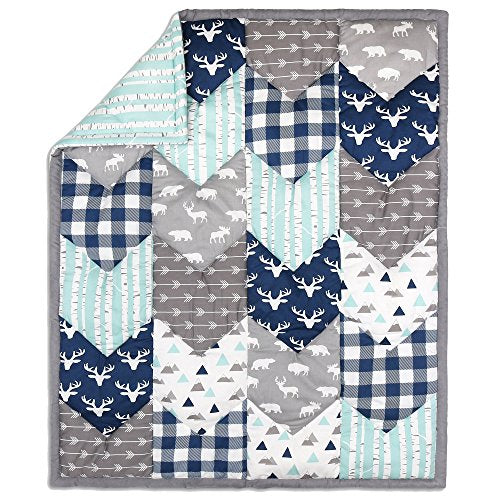 Woodland Trail Forest Animal Theme Baby Crib Bedding - 20 Piece Nursery Essentials Set