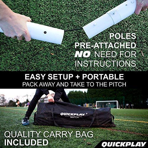QuickPlay Match-Fold Soccer Goal (8X5') with 2YR Warranty