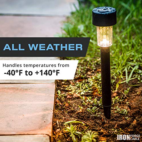 12/2 Low Voltage Landscape Wire - 250ft Outdoor Low-Voltage Cable for Landscape Lighting, Black
