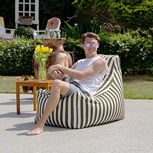 Jaxx Juniper Chaise Lounge, Taupe Striped