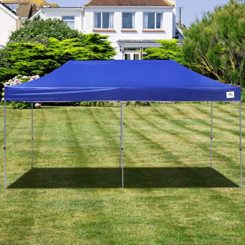 10 x 20 ft Outdoor EZ Pop Up Canopy Tent Commercial Instant Sun Shelter Adjustable Folding Gazebo Party Waterproof Tent with Heavy Duty Roller Bag