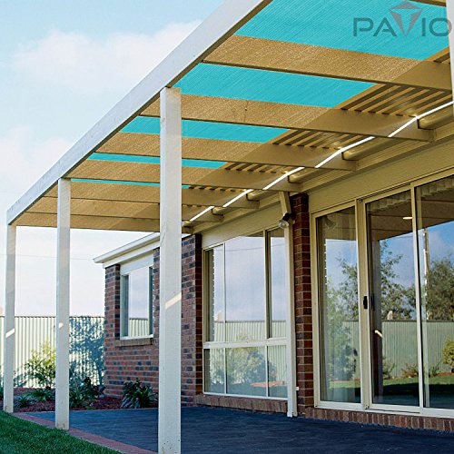Patio Paradise 8' x 133' Sunblock Shade Cloth Roll,Turquoise Green Sun Shade Fabric 95% UV Resistant Mesh Netting Cover for Outdoor,Backyard,Plant,Greenhouse,Barn