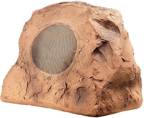 OSD Audio 8" High Fidelity Outdoor Rock Speaker Durable Weather-Resistant Design, Single - Sandstone Brown RS850