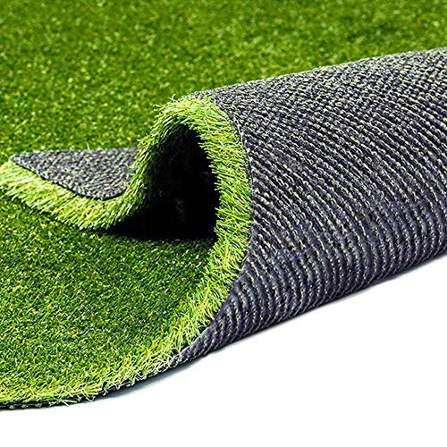 Fas Home Artificial Grass Turf 9FTX81FT(729Square FT),0.8" Pile Height Realistic Synthetic Grass, Drainage Holes Indoor Outdoor Faux Grass Astro Rug Carpet for Pet Dog Garden Backyard Balcony