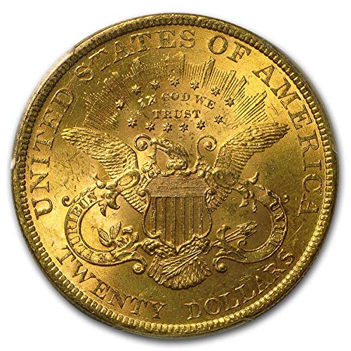 1850-1907 $20 Liberty Gold Double Eagle MS-62 PCGS (Pre-1900) G$20 MS-62 PCGS