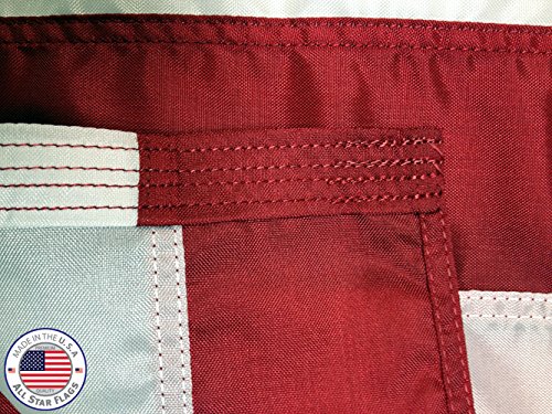 All Star Flags American Flag 12x18' 100% Made in The USA Durable Long Lasting Nylon Material Tough Enough for Commercial Use