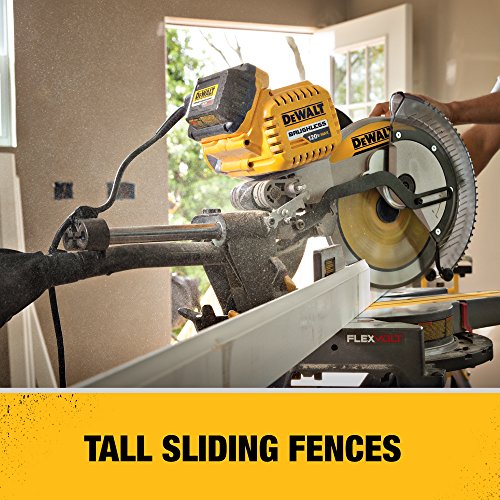 DEWALT DHS790AT2 FLEXVOLT 120V MAX Corded / Cordless 12" Double Bevel Compound Sliding Miter Saw (includes 2 Batteries & Fast Charger)