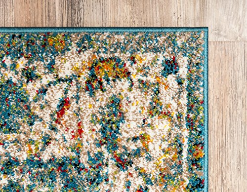 Unique Loom Rosso Collection Vintage Traditional Distressed Orange Area Rug (9' 0 x 12' 0)