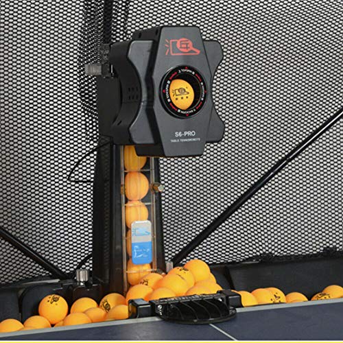 50W S6-PRO Ping Pong Table Tennis Robot Automatic Ball Machine Practice Recycle Net Updated(JT-A)