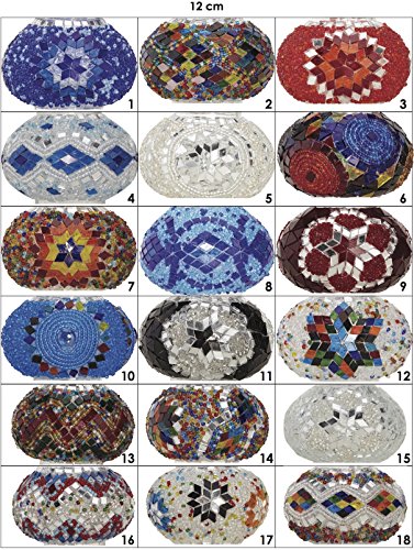 (Customizable Globes) DEMMEX 2019 Hard-Wired or PLUGIN 1,3,5,7,9 Globes Chandelier Lights Turkish Moroccan Mosaic Ceiling Hanging Pendant Chandelier Light Lighting (9 Globes PlugIn, 41")