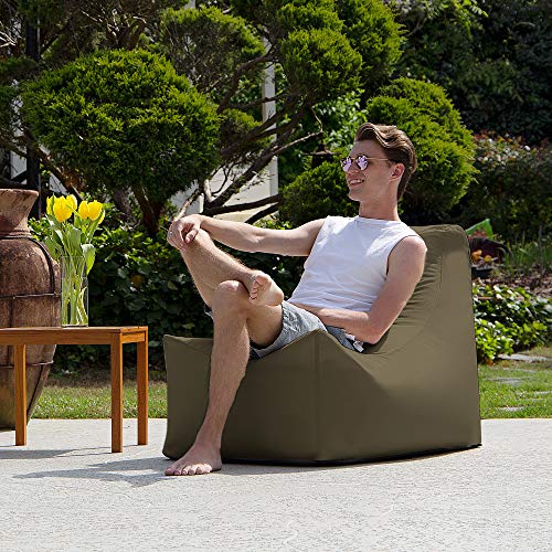 Jaxx Juniper Outdoor Bean Bag Patio Chair, Taupe