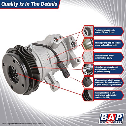 AC Compressor & A/C Clutch For Chevy Traverse GMC Acadia Buick Enclave Saturn Outlook 2007 2008 2009 2010 2011 2012 - BuyAutoParts 60-01979NA NEW