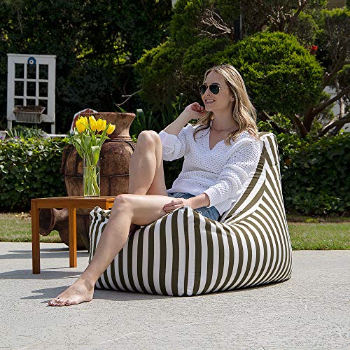 Jaxx Juniper Chaise Lounge, Taupe Striped