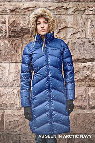 Marmot Women's Montreaux Full-Length Down Puffer Coat, Berry Wine, Small