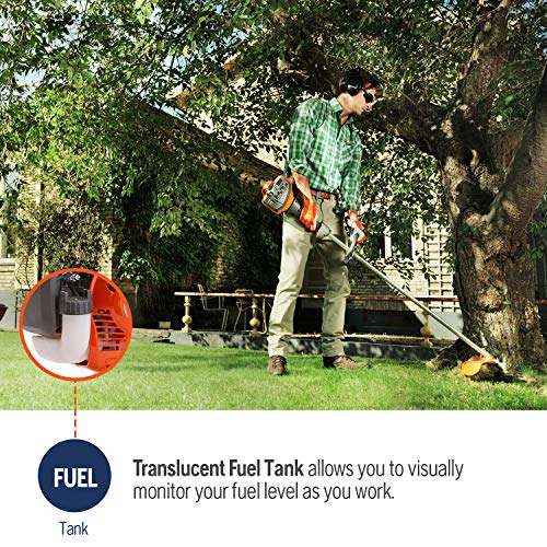 Husqvarna 129L 17" Cutting Path Gas String Trimmer,Orange
