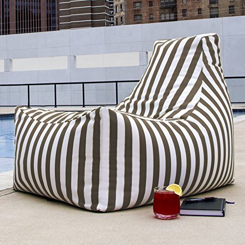 Jaxx Juniper Chaise Lounge, Taupe Striped