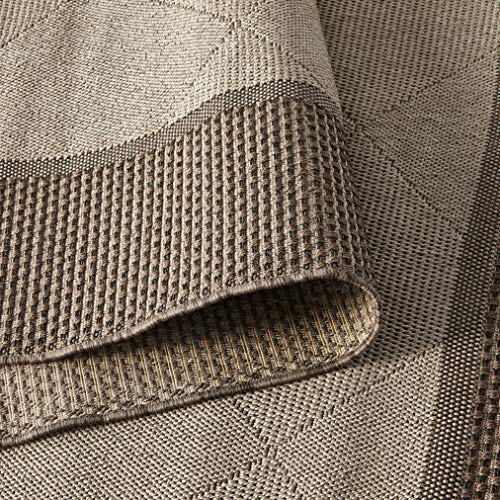 Gertmenian Platinum Label Furman Collection Modern Outdoor Patio Rug, 9' x 13' X Large, Charcoal Gray