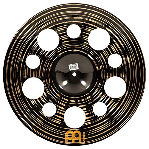 Meinl Cymbals 18" Trash Crash Cymbal with Holes - Classics Custom Dark - MADE IN GERMANY, 2-YEAR WARRANTY (CC18DATRC)
