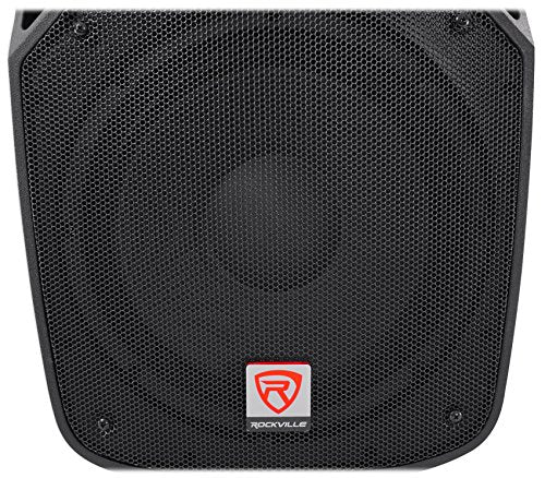 (2) Rockville SPGN128 12" Passive 2400 Watt DJ PA Speakers ABS Cabinets 8-Ohm
