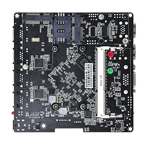 Qotom 4 LAN Mini PC Q190G4U-S02 with 8GB RAM 128GB SSD, Intel Celeron J1900 Processor, Quad core 2.0 GHz, VGA Mini PC Firewall