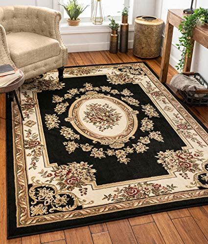 Well Woven Timeless Le Petit Palais Traditional 3633 Area Rug, 15'0" x 10'11", Black