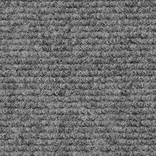 House, Home and More Indoor Outdoor Carpet with Rubber Marine Backing - Gray - 6 Feet x 30 Feet