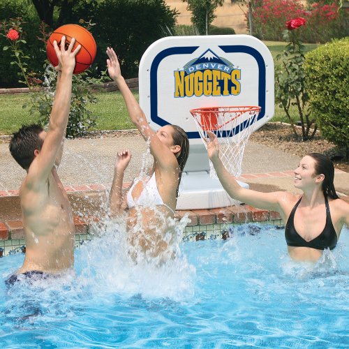 Poolmaster 72907 Denver Nuggets NBA USA Competition-Style Poolside Basketball Game