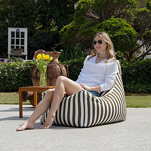 Jaxx Juniper Chaise Lounge, Taupe Striped