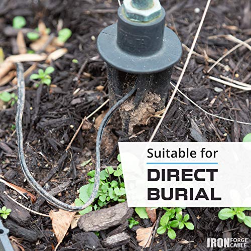 12/2 Low Voltage Landscape Wire - 250ft Outdoor Low-Voltage Cable for Landscape Lighting, Black