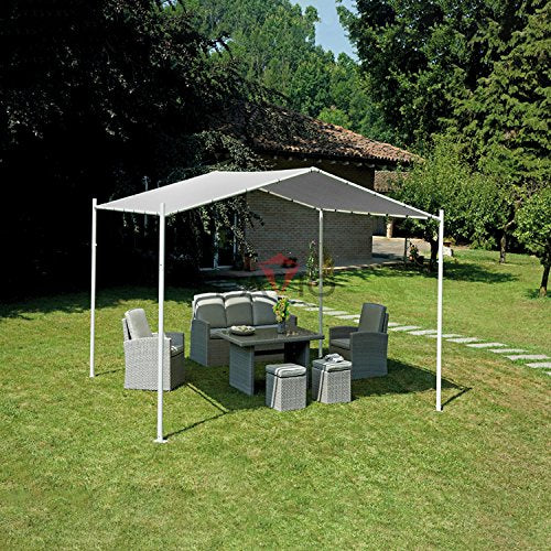 Patio Paradise 10'x40' Waterproof Sun Shade Sail Canopy, Light Gray Rectangle Straight Side Grommet Pergola Cover Windscreen Tarp UV Block Fabric for Outdoor Deck - Customize Available