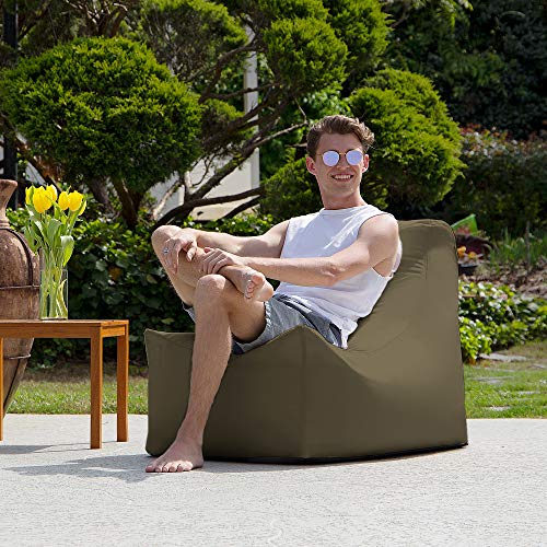 Jaxx Juniper Outdoor Bean Bag Patio Chair, Taupe