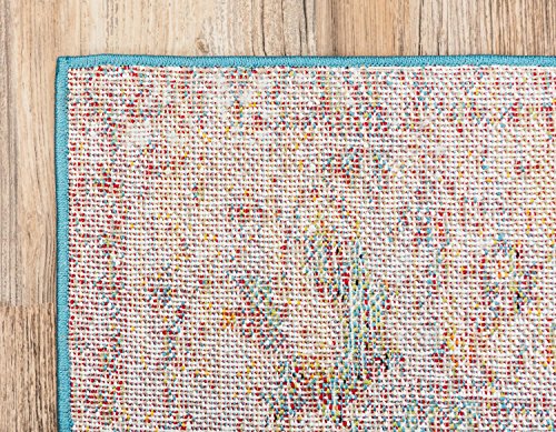 Unique Loom Rosso Collection Vintage Traditional Distressed Orange Area Rug (9' 0 x 12' 0)