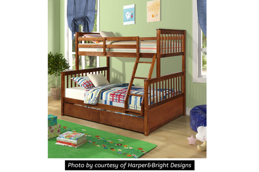 Harper&Bright Designs Twin-Over-Full Bunk Bed with Ladders and Storage Drawers Review - Safe and Comfortable