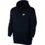 Men's Nike Sportswear Club Pullover Hoodie, Fleece Sweatshirt for Men with Paneled Hood, Black/Black/White, 4XL-T