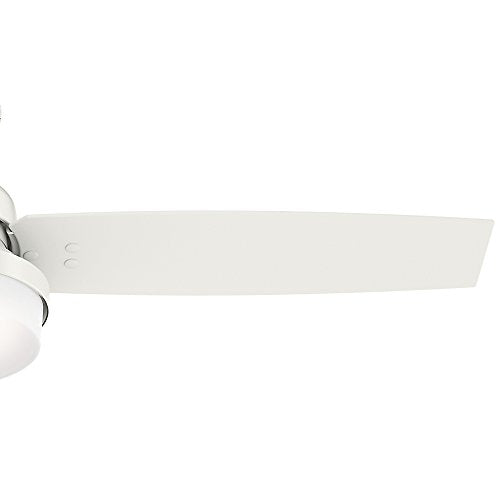 Hunter Fan Company 59169 52" Sentinel Ceiling Fan with Light with Handheld Remote, White