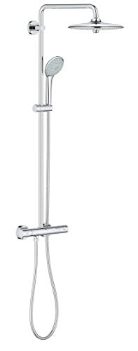 Grohe 26128001 Euphoria 2.5 Gpm Shower System with Thermostat for Wall Mount, Starlight Chrome