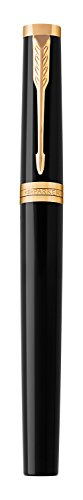 PARKER Ingenuity 5th Technology Pen, Deluxe Black Red, Medium Point with Black Ink Refill