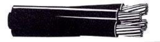160' Aluminum URD Dyke 2-2-2-4 Cable Direct Burial Quadruplex Secondary Wire