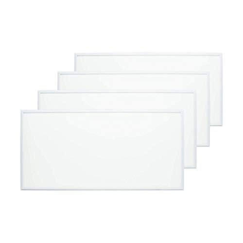 LED Panel Light,2x4 FT,4 Pack,ETL Listed,0-10V Dimmable,7800 Lumens,5000K Daylight White Color, Drop Ceiling Flat LED Light Panel,Recessed Edge-Lit Troffer Fixture
