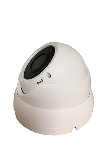 101AV 5 Megapixel 4in1 TVI/AHD/CVI/CVBS(960H) 2.8-12mm Lens Security Surveillance Dome Camera DWDR IR Cut OSD menu for Indoor Outdoor CCTV Home Office (White) (3 Pack)