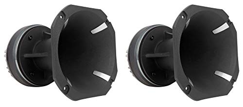 2 Rockville HT120 2" 360w Car/Pro Aluminum Horn Titanium Tweeters 2" Voice Coils