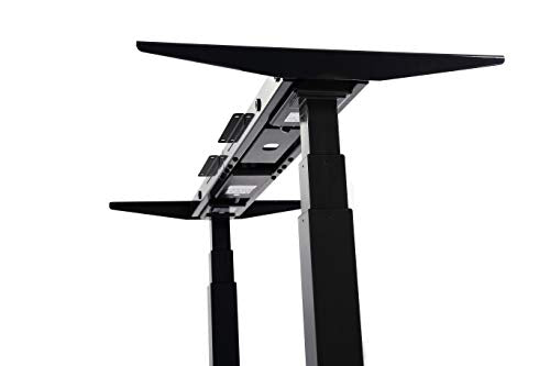 ApexDesk Flex Series 60" Electric Height Adjustable Standing Desk with Memory Controller (Curved Top, Red Apple)