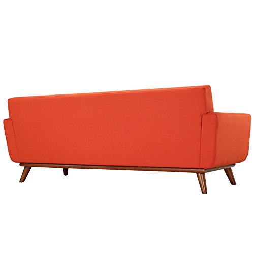 Modway Engage Upholstered Sofa in Sunny