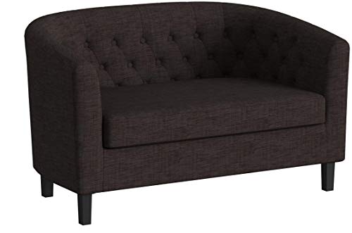 Modway Prospect Upholstered Contemporary Modern Loveseat In Brown